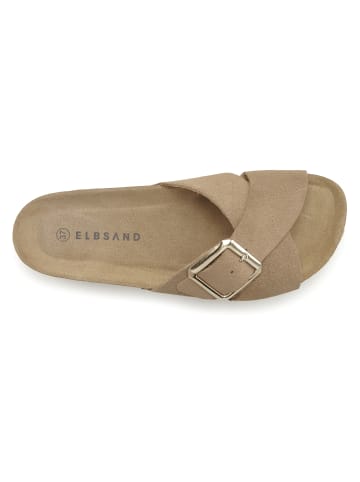 ELBSAND Pantolette in beige