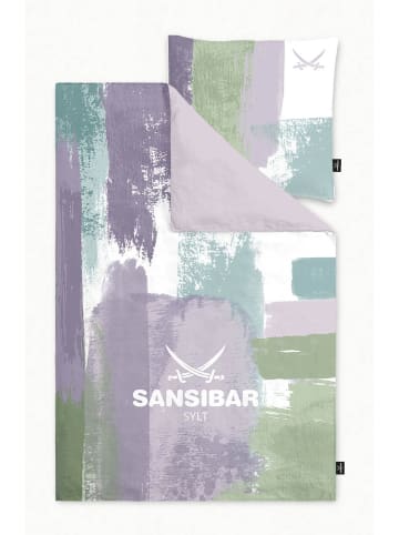 Sansibar Bettwäsche PAINT in Lila, 155 x 220 cm