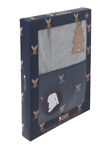Happy Shorts Pyjama Cozy Christmas in Reindeer