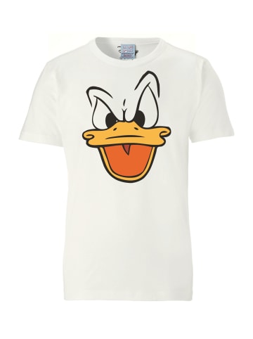Logoshirt T-Shirt Donald Duck – Face in altweiss