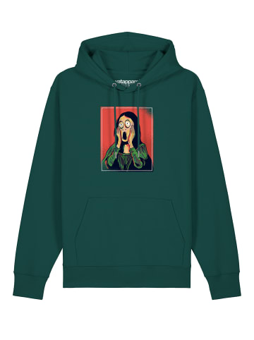 wat? Apparel Sweatshirt Mona Lisa Scream in Glazed Green