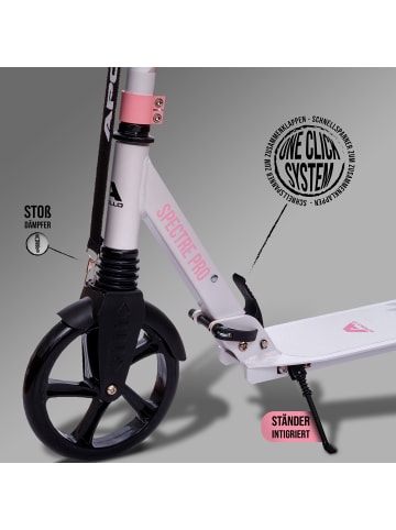 Apollo City Scooter " Spectre Pro " in weiß/rosa