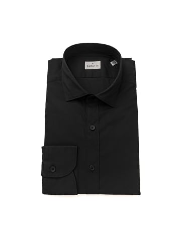 Bagutta Schwarz Baumwolle Herren Slim Hemd