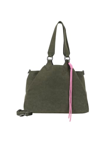 Fritzi aus Preußen Maia Suede Jacky Shopper Tasche 40 cm in dark olive