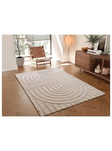 Atticgo Kurzflor-Teppich SNOWY in weiß