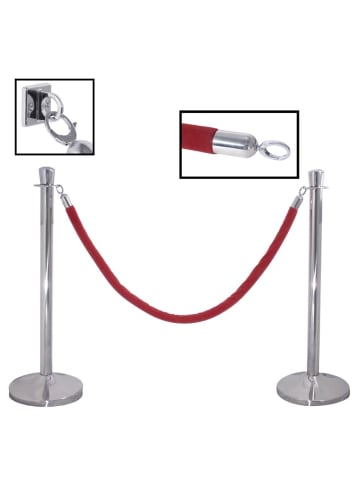 Contacto Absperrpfosten in Schwarz