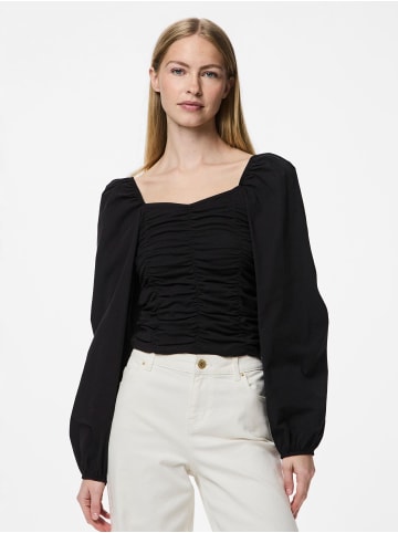Pieces Oberteil mit langen Ärmeln in Black