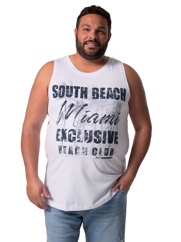 Men Plus Tank Top in schneeweiß