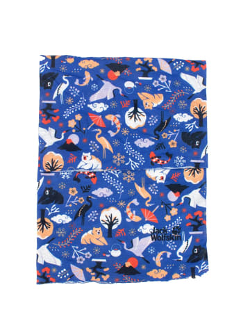 Jack Wolfskin Schal Print Headgear Tube Neck Warmer in Blau