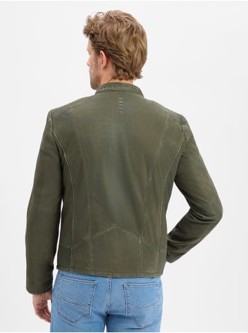 Mauritius Lederjacke in khaki - 0001