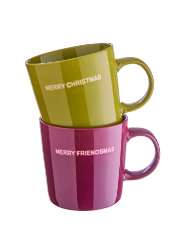 Butlers Tasse GOOD VIBES MERRY CHRISTMAS in Grün