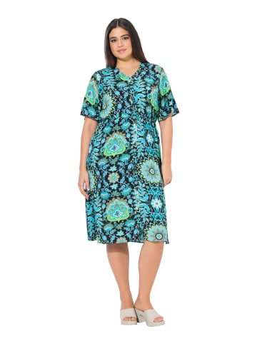 Ulla Popken Midikleid in tiefes aqua