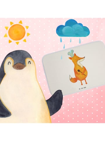 Mr. & Mrs. Panda Bad Fußmatte Fuchs Koch ohne Spruch in Weiß