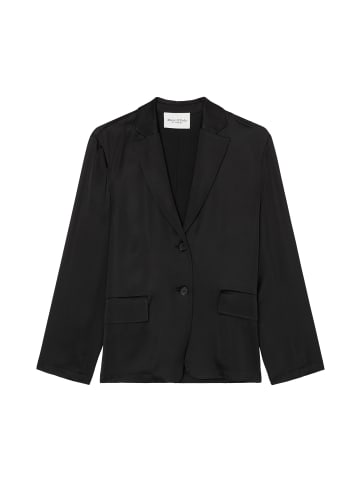 Marc O'Polo Satinblazer relaxed in Schwarz