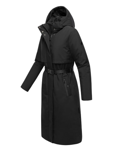 Navahoo Wintermantel Waldbummler 14 in Black