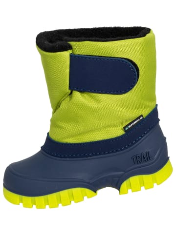 Spirale Kinder-Winterstiefel Kovu gefüttert in lime/blau in lime/blau