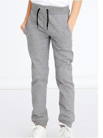 name it 2-er Set Basic Jogginghose Sweatpants Gefüttert NKMSWEAT in Grau-2