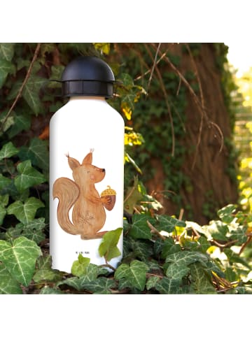 Mr. & Mrs. Panda Trinkflasche Eichhörnchen Weihnachtszeit ohne S... in Weiß