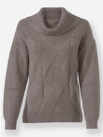 Heine Pullover in dunkeltaupe-meliert