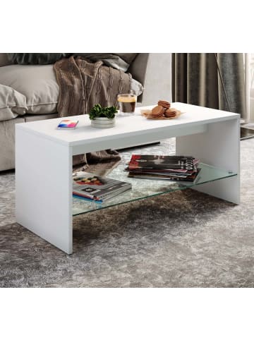 ebuy24 Couchtisch Wisal 1 Weiß 90 x 40 cm