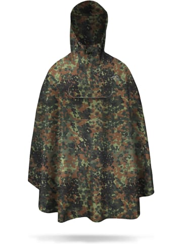 Normani Outdoor Sports Unisex Regenponcho wasserdicht Cherrapunji in Flecktarn