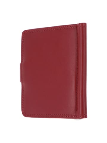 Golden Head Polo Geldbörse RFID Schutz Leder 10 cm Geldscheinklammer in rot