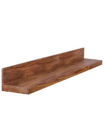 KADIMA DESIGN Wandregal Wood aus Massivholz Sheesham, 140 cm, nachhaltig, stark