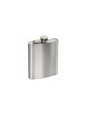 MATO Flachmann „Bombay“ 90 ml gebürsteter Edelstahl mit in Silber