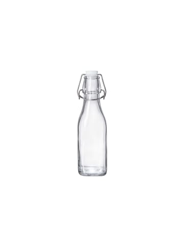 Butlers 4x Flasche mit Bügelverschluss 250ml SWING in Transparent