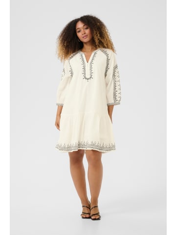 Cream Kleid CRSara A-shape in Marshmallow Black Emb