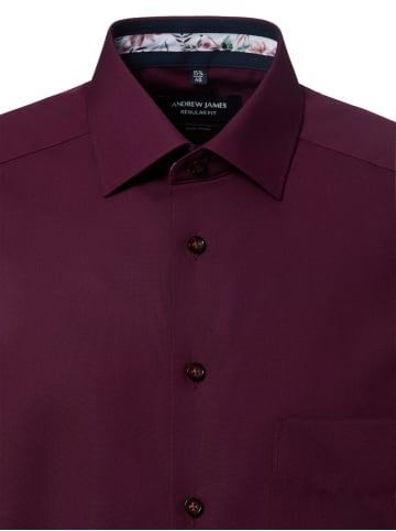 Andrew James Hemd in aubergine - 0007