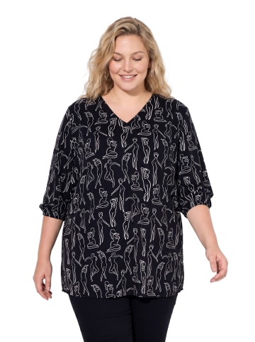 Ulla Popken Bluse in schwarz