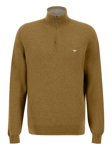 FYNCH-HATTON Troyer-Zip, Merino Cashmere in Camel