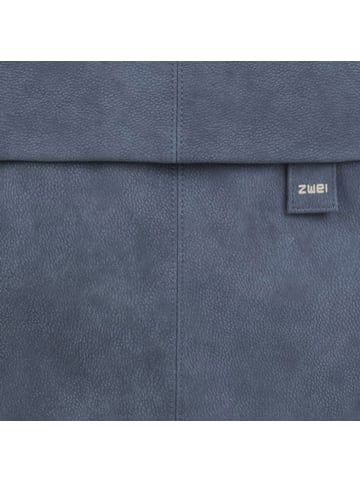 Zwei Mademoiselle.M Schultertasche 31 cm in nubuk blue