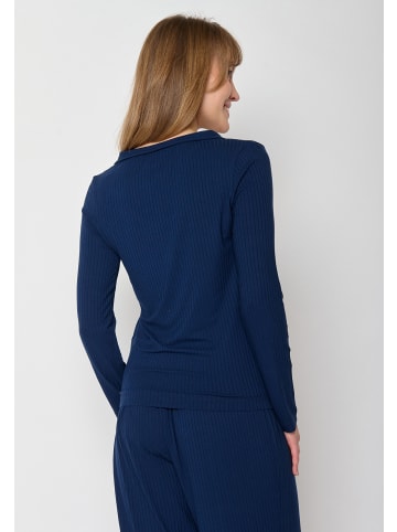 GreenBomb Longsleeve Basic in Marineblau