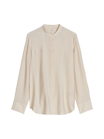 Marc O'Polo Crinkle-Bluse regular in Grey Silk