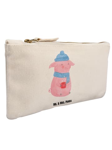 Mr. & Mrs. Panda Kulturbeutel Schweinchen Glühwein ohne Spruch in Weiß