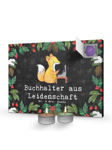 Mr. & Mrs. Panda adventskalender kerzen Buchhalter Leidenschaft ... in Kreidetafel