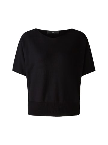 Oui Pullover reine Baumwolle in black