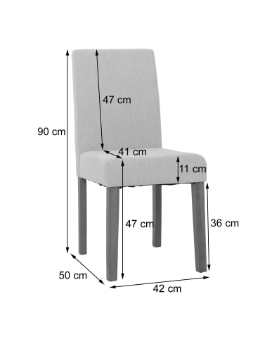 MCW 2er-Set Esszimmerstuhl Littau Chenille, Grün, naturfarbene Beine