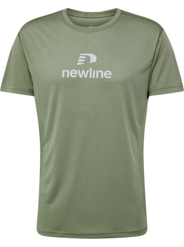 Newline Newline T-Shirt Nwlbeat Laufen Herren Leichte Design in DEEP LICHEN GREEN