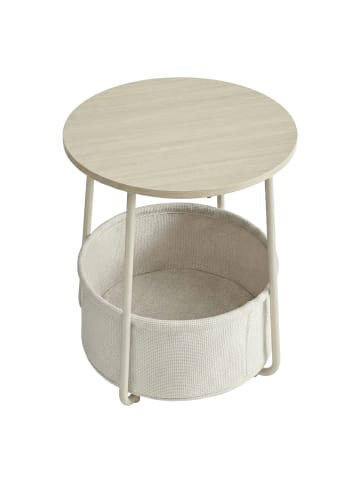 VASAGLE Beistelltisch Lilea in Naturbeige - (B)45 x (H)51 x (T)45 cm