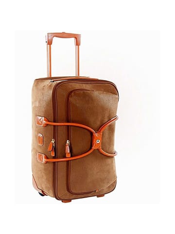 BRIC`s Life - Rollenreisetasche S 55 cm (blue) in camel