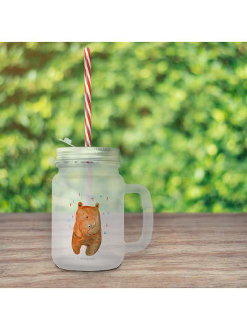 Mr. & Mrs. Panda Glas Bär Party ohne Spruch in Transparent