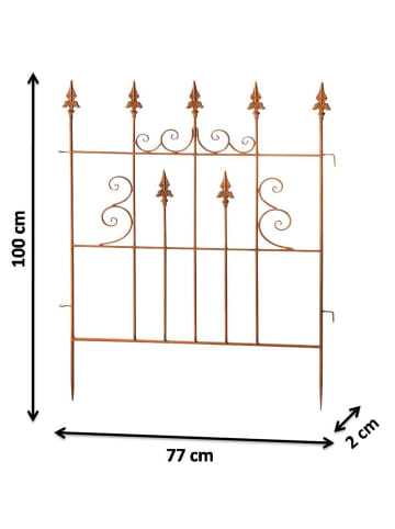 kobolo 2tlg. Set Pflanzengitter PALISADE2er in Braun