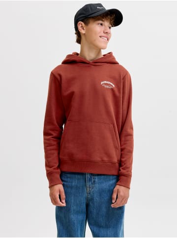 JACK & JONES Junior Kapuzenpullover in Fired Brick