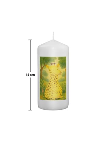 Mr. & Mrs. Panda Wachskerze Giraffe Zufrieden Design ohne Spruch in Weiß