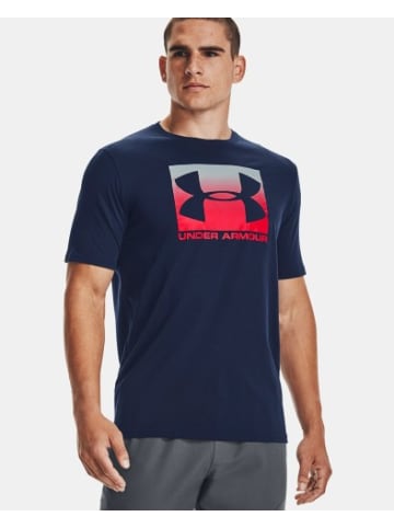 Under Armour Tshirt in Marineblau/Rot