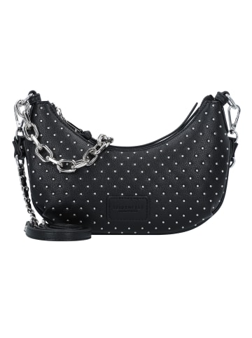 Seidenfelt Jomala Schultertasche 25 cm black with tiny rivets