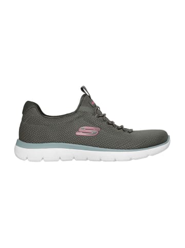 Skechers Sportliche Slipper in Oliv